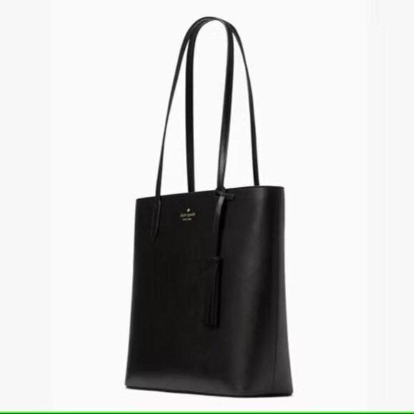 Kate Spade Jana Tote Saffiano Leather Black NEW WITH TAGS MSRP $359 BIG BAG - Picture 4 of 6